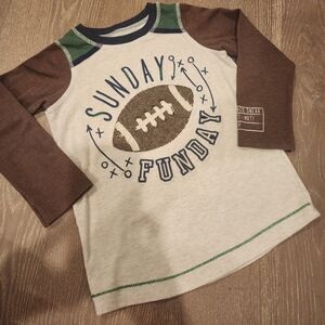 MUD PIE TODDLER BOYS FOOTBALL LONG SLEEVE SHIRT 4T-5T